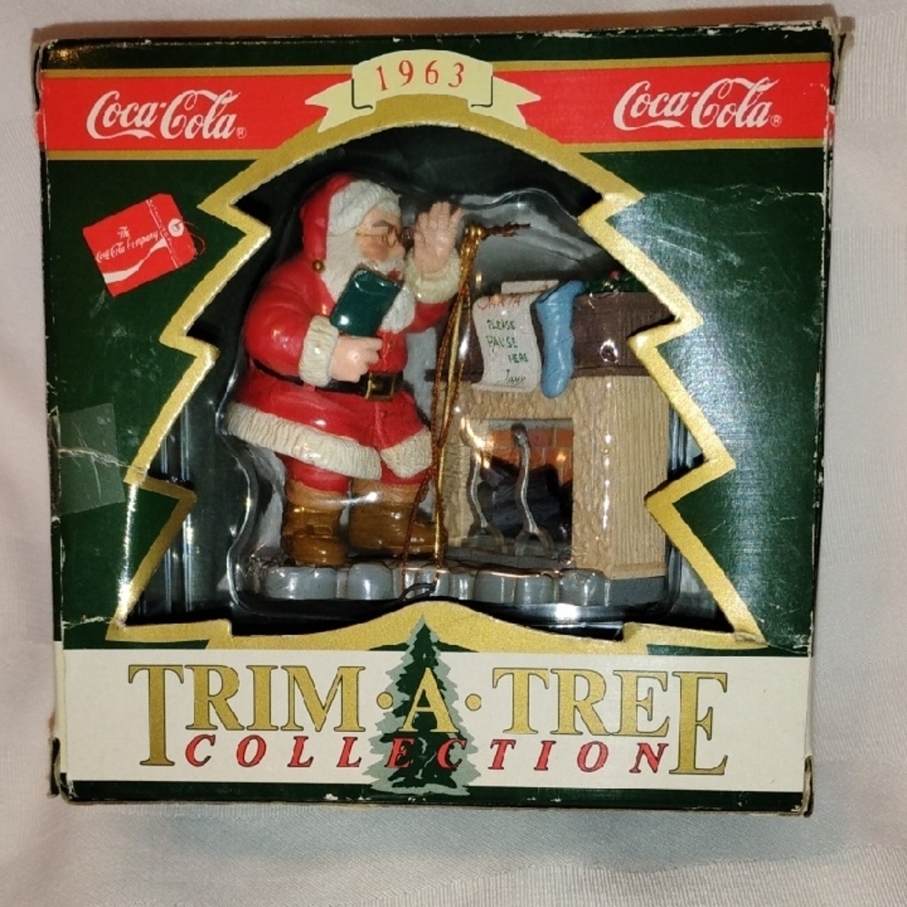 Coca Cola Ornament Haddon Sundblom 1963 Trim A Tree Collection, NWT